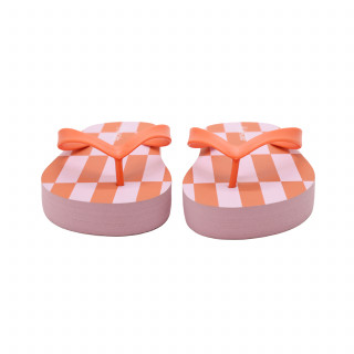 Be Cute japanke za plažu, roze sa prugama 