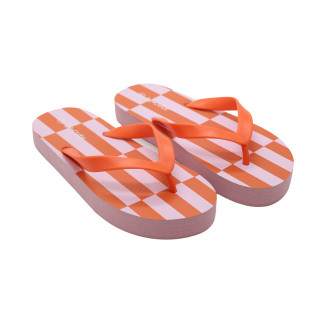 Be Cute japanke za plažu, roze sa prugama 