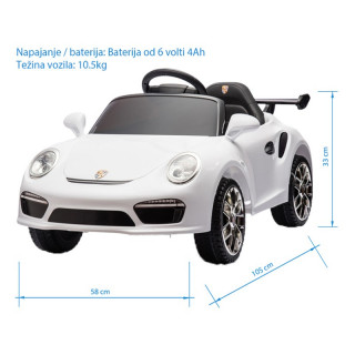 BBO auto na akumulator (6V), beli 