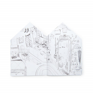 Moulin Roty bojanka Les Minouchkas sa stikerima 