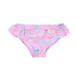 Lillo&Pippo jednodelni kupaći + kapa, devojčice 