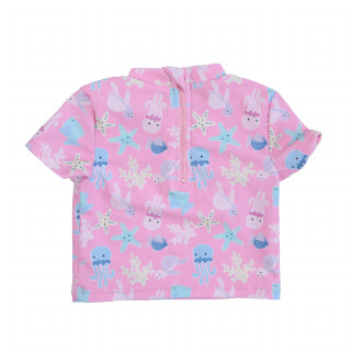 Lillo&Pippo jednodelni kupaći + kapa, devojčice 