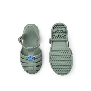 Liewood sandale Bre sa ukrasom,Puffer/peppermint 