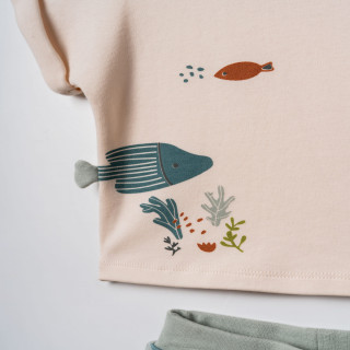 Baby Cosy komplet 2/1 (majica kr, šorts), unisex 