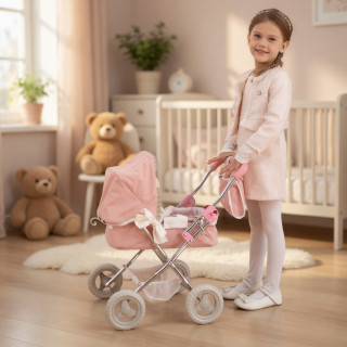 Cute&Cool kolica za lutke sa dodacima Pink Dreams 