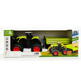 Cute&Cool traktor sa prikolicom RC 1:16, zeleni 