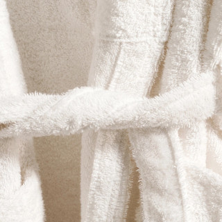 Stefan bademantil šal kragna, bela 