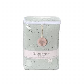 Lillo&Pippo punjena posteljina 3/1, Terrazzo Blue 