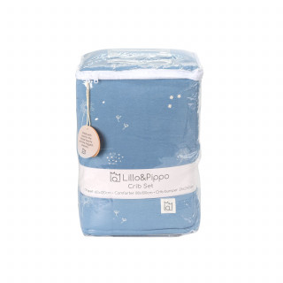 Lillo&Pippo punjena posteljina 3/1, Blue Wish 