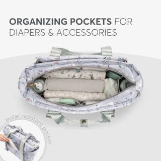 Kikka Boo torba za mame Florence garden Grey 