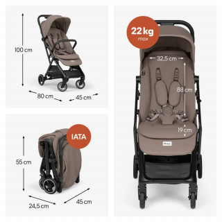 Hauck kolica Fly N Care, Mocha 