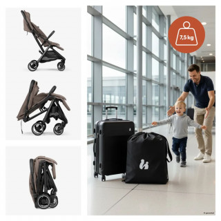 Hauck kolica Fly N Care, Mocha 
