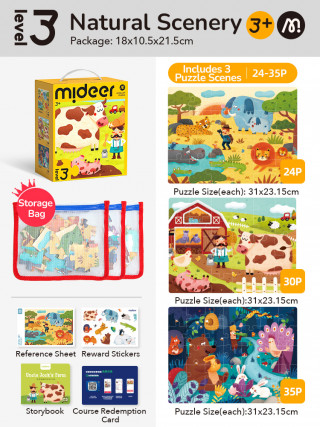 MiDeer puzzle(slagalice) pejzaži za decu 3+ 