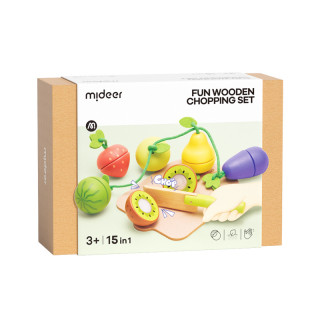 MiDeer drvena igračka, Voće i povrće za seckanje 