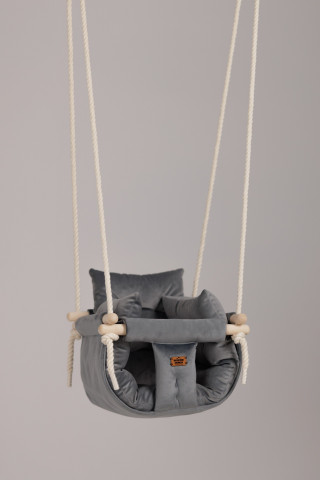 Bohome Classic Elephant Gray – sobna ljuljaška za bebe i decu 