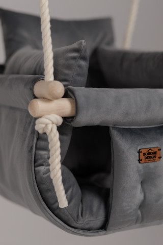 Bohome Classic Elephant Gray – sobna ljuljaška za bebe i decu 