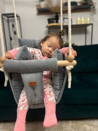 Bohome Classic Elephant Gray – sobna ljuljaška za bebe i decu 