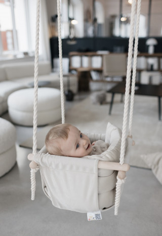 Bohome Classic Cappuccino – sobna ljuljaška za bebe i decu 