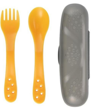 Canpol putni set kašika i viljuška 74/019 yellow 