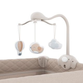 Kinderkraft prenosivi krevetac Leody Up 2u1 Beige 