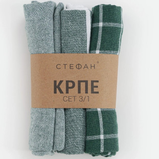 Stefan set kuhinjskih krpa 3/1, zelena 
