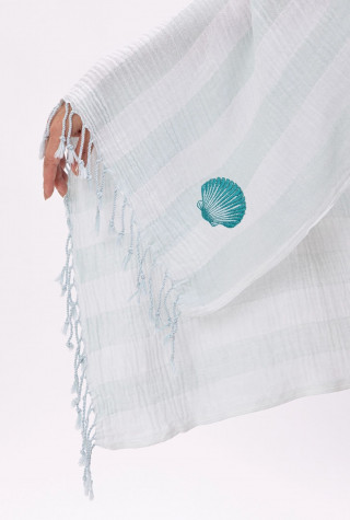 Stefan pareo muslin, mint 