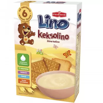 Lino bezmlečna instant kaša keksolino 200g 