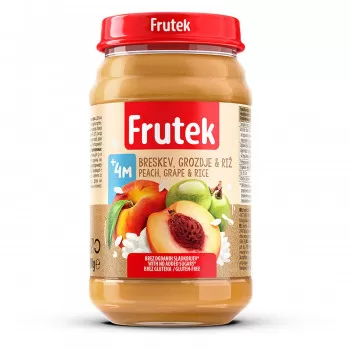 Frutek kašica breskva, pirinač i grožđe 190g 