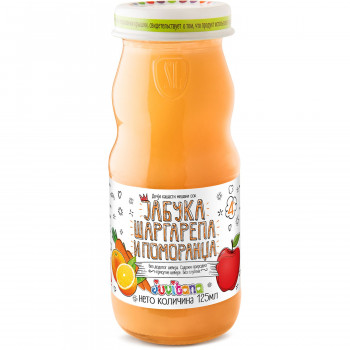 Juvitana kašasti sok jabuka, mrkva i pom. 125ml 