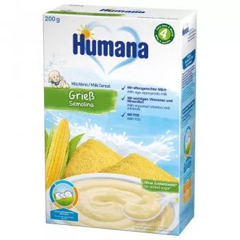 Humana mlečna instant kaša sa grizom 200g, 