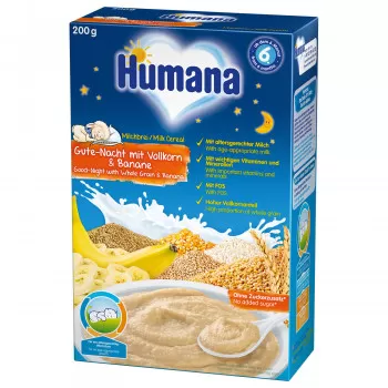 Humana ml. ins. kaša za l. noć žit. i banana 200g,