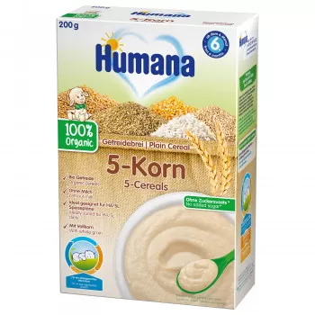 Humana ogr. bezml. ins. kaša sa 5 žitarica 200g 
