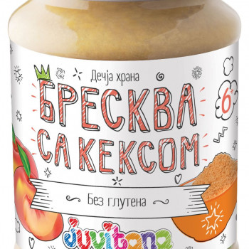 Juvitana kašica breskva i keks 190g 
