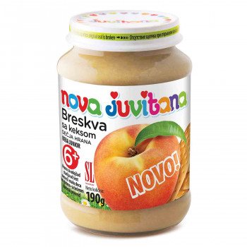 Juvitana kašica breskva i keks 190g 