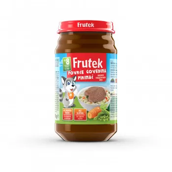 Frutek kašica povrće, govedina i pirinač 190g 