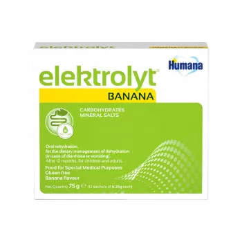 Humana Elektrolit - banana 75g, deca i odrasli 