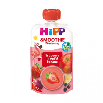 Hipp smoothie crveno voće, jabuka i banana 120ml 