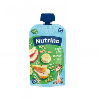 Nutrino pouch jabuka, kruška i banana sa žit. 100g 