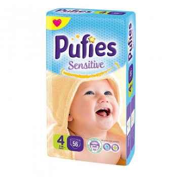 Pufies pelene sensitive MP 4 maxi 7-14kg 56kom