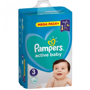 Pampers pelene MB 3 midi 6-10kg 152kom 