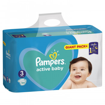 Pampers pelene bag 3 midi 6-10kg 104kom 