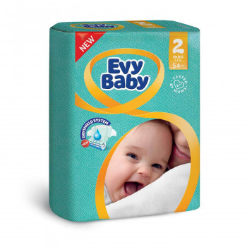 Evy baby pelene 2 mini 3-6kg 58kom 