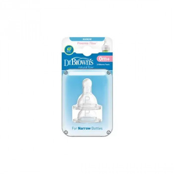 Dr.Browns silikon cucla za standard, preemie, 2kom 