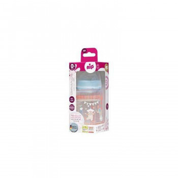 Nip PP flašica široki otvor 260ml, 0m+, dečak 