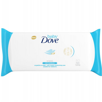 Dove baby vlažne maramice rich 50 pcs