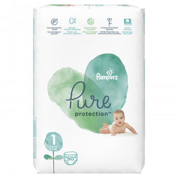 Pampers pure VP 1 new born 2-5 kg 50kom