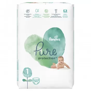 Pampers pure VP 1 new born 2-5 kg 50kom 