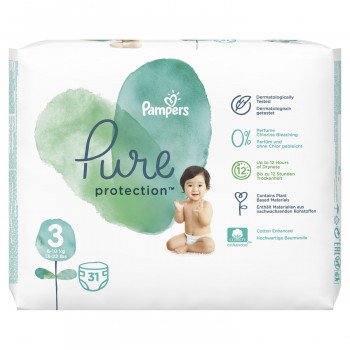 Pampers pure VP 3 midi 7-13kg 31 kom