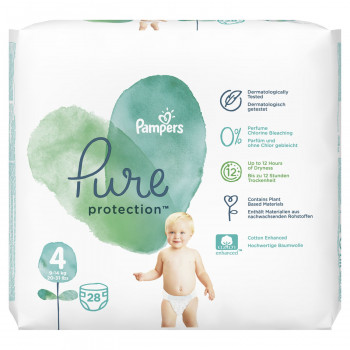 Pampers pure VP 4 maxi 10-17kg 28 kom