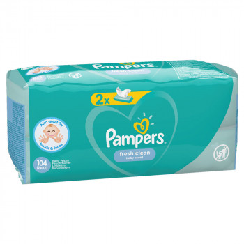 Pampers baby vlažne maramice fresh 2x52kom